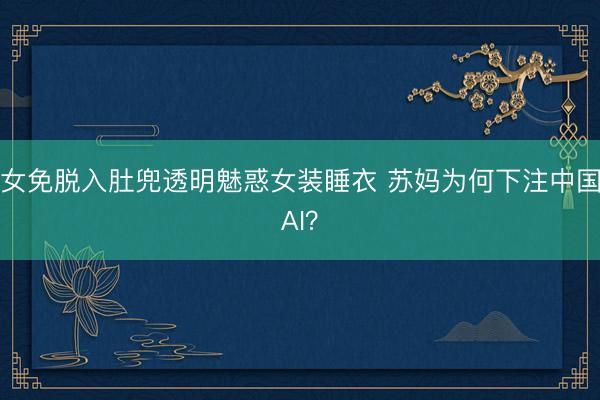 女免脱入肚兜透明魅惑女装睡衣 苏妈为何下注中国AI？