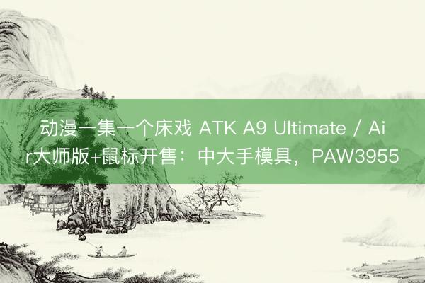 动漫一集一个床戏 ATK A9 Ultimate / Air大师版+鼠标开售：中大手模具，PAW3955