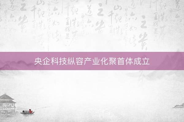 央企科技纵容产业化聚首体成立